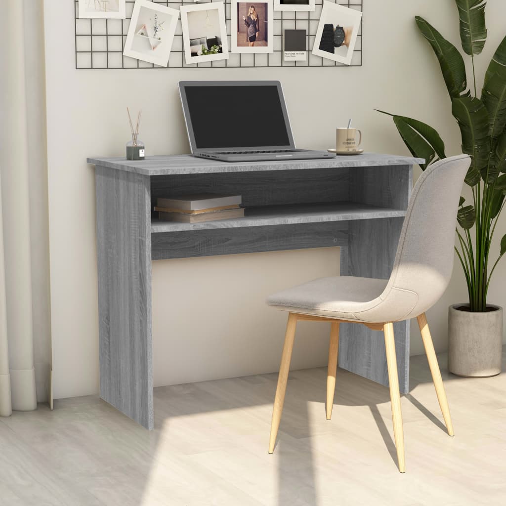 Desk 90X50X74 Cm Engineered Wood