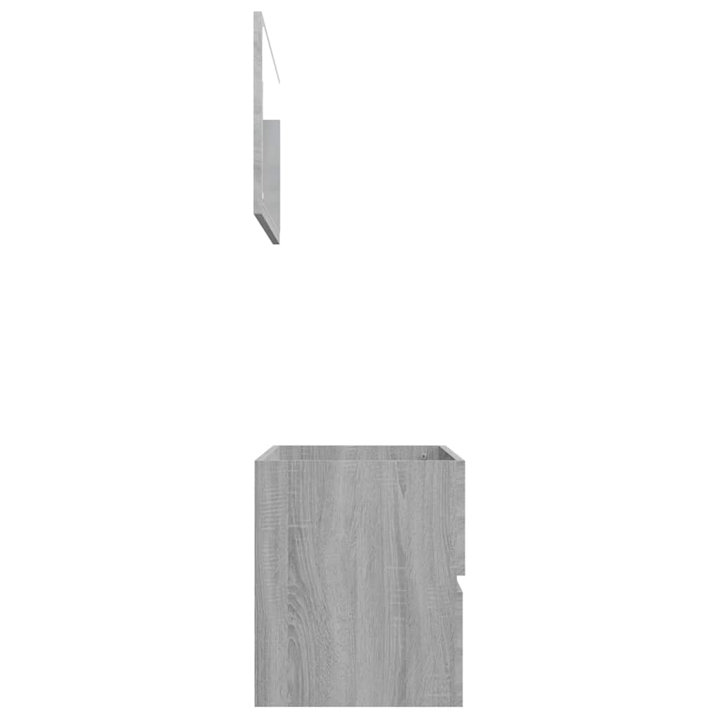 2 Piece Bathroom Furniture Set Engineered Wood