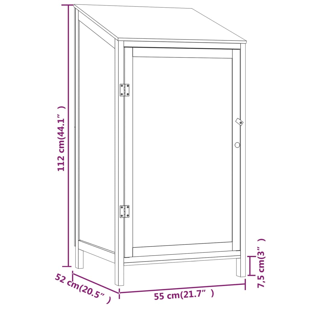 Garden Shed Solid Wood Fir