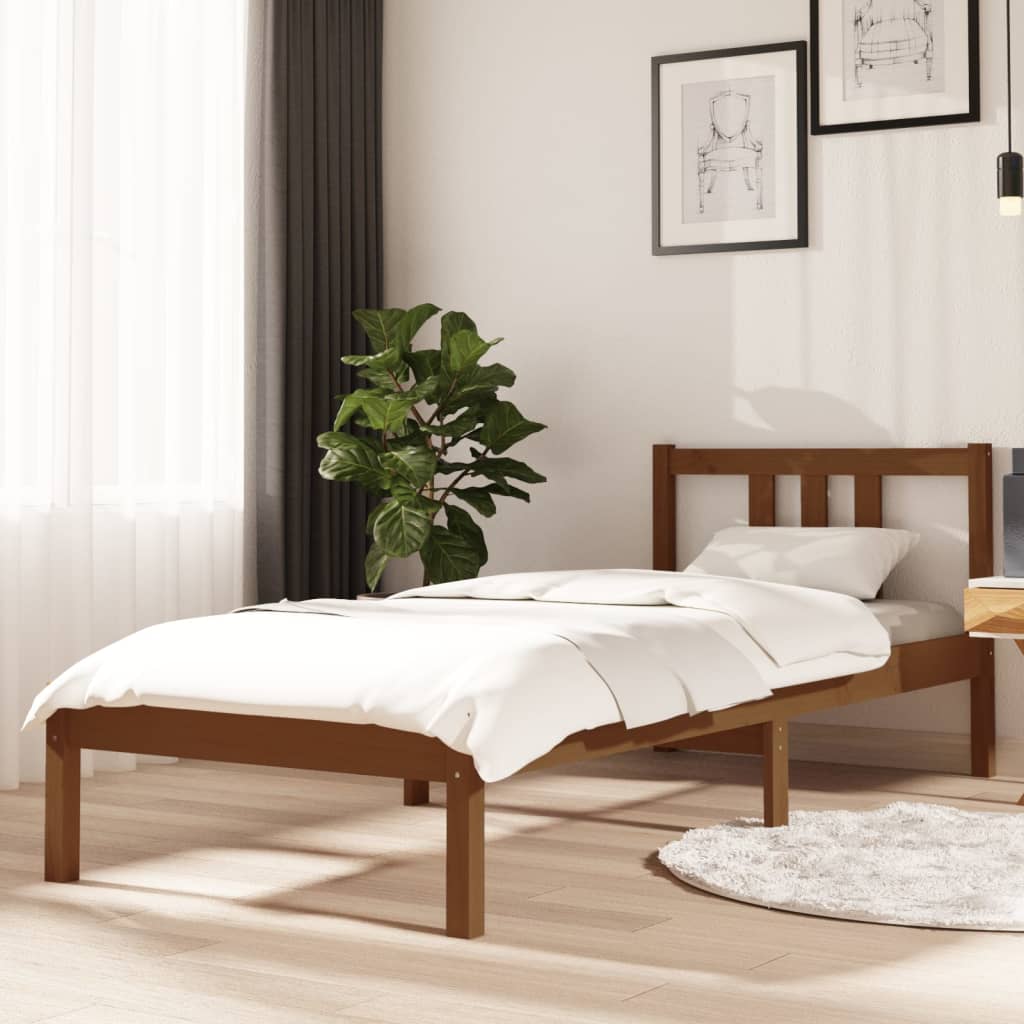 Bed Frame Without Mattress Solid Wood Single Single