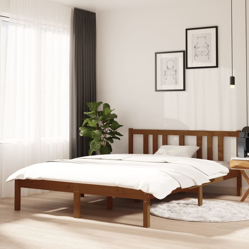 Bed Frame Without Mattress Solid Wood Single Single