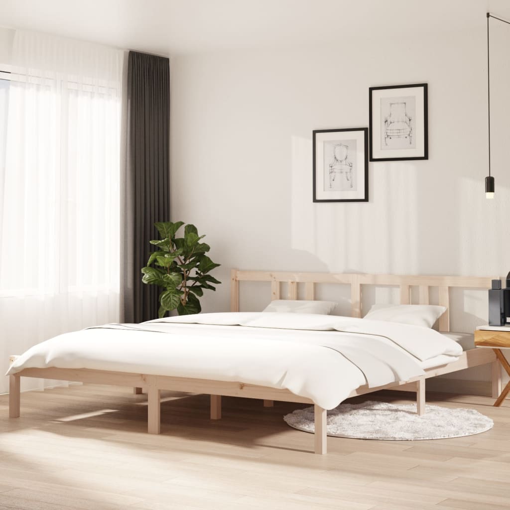 Bed Frame Without Mattress Solid Wood Single Single