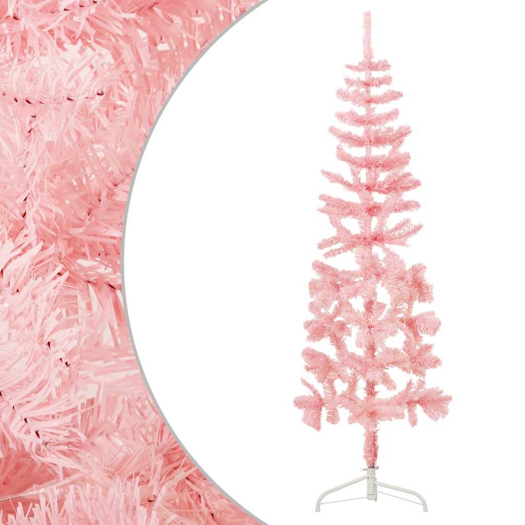 Slim Artificial Half Christmas Tree With Stand