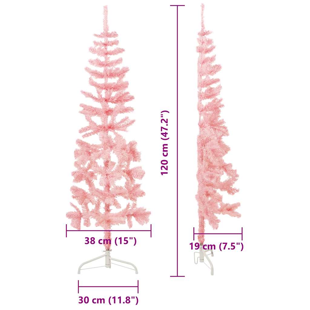 Slim Artificial Half Christmas Tree With Stand