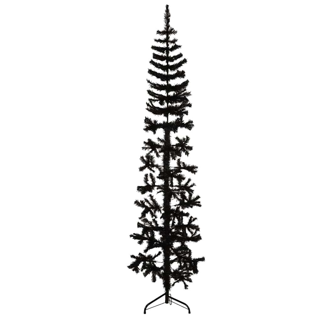 Slim Artificial Half Christmas Tree With Stand