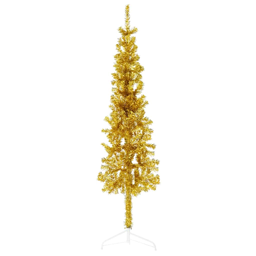 Slim Artificial Half Christmas Tree With Stand