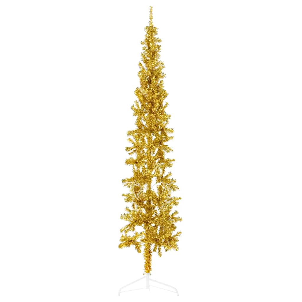 Slim Artificial Half Christmas Tree With Stand