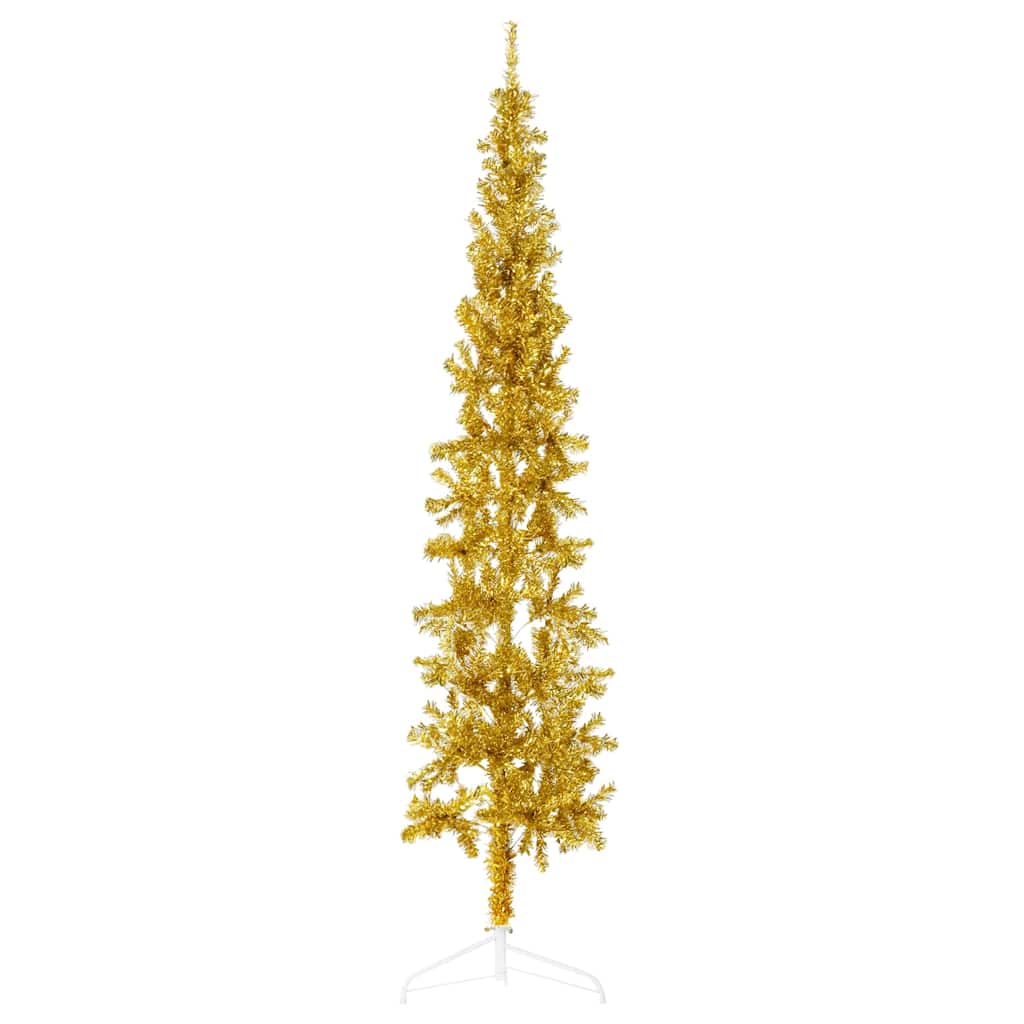 Slim Artificial Half Christmas Tree With Stand