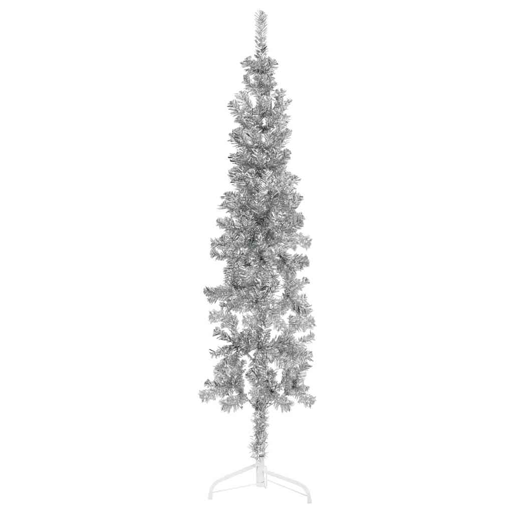 Slim Artificial Half Christmas Tree With Stand