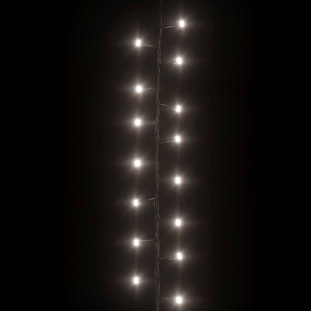 Compact Led String With 400 Leds Cold White Pvc