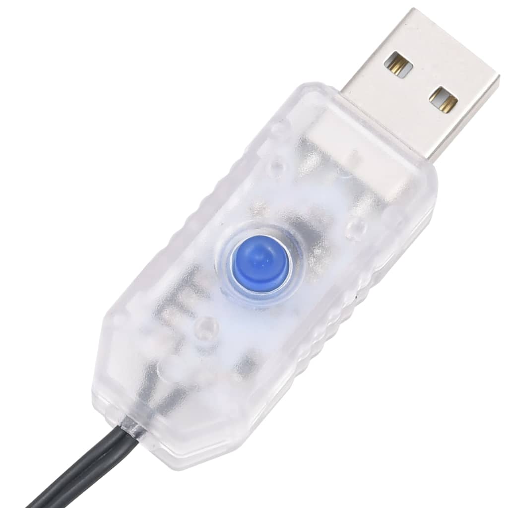 Compact Led String With 400 Leds Cold White Pvc