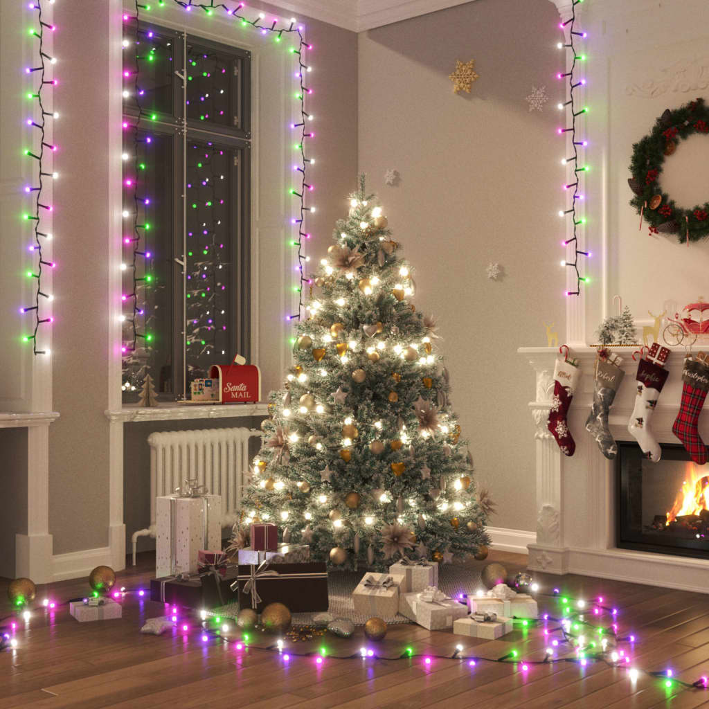 Compact Led String With 400 Leds Cold White Pvc