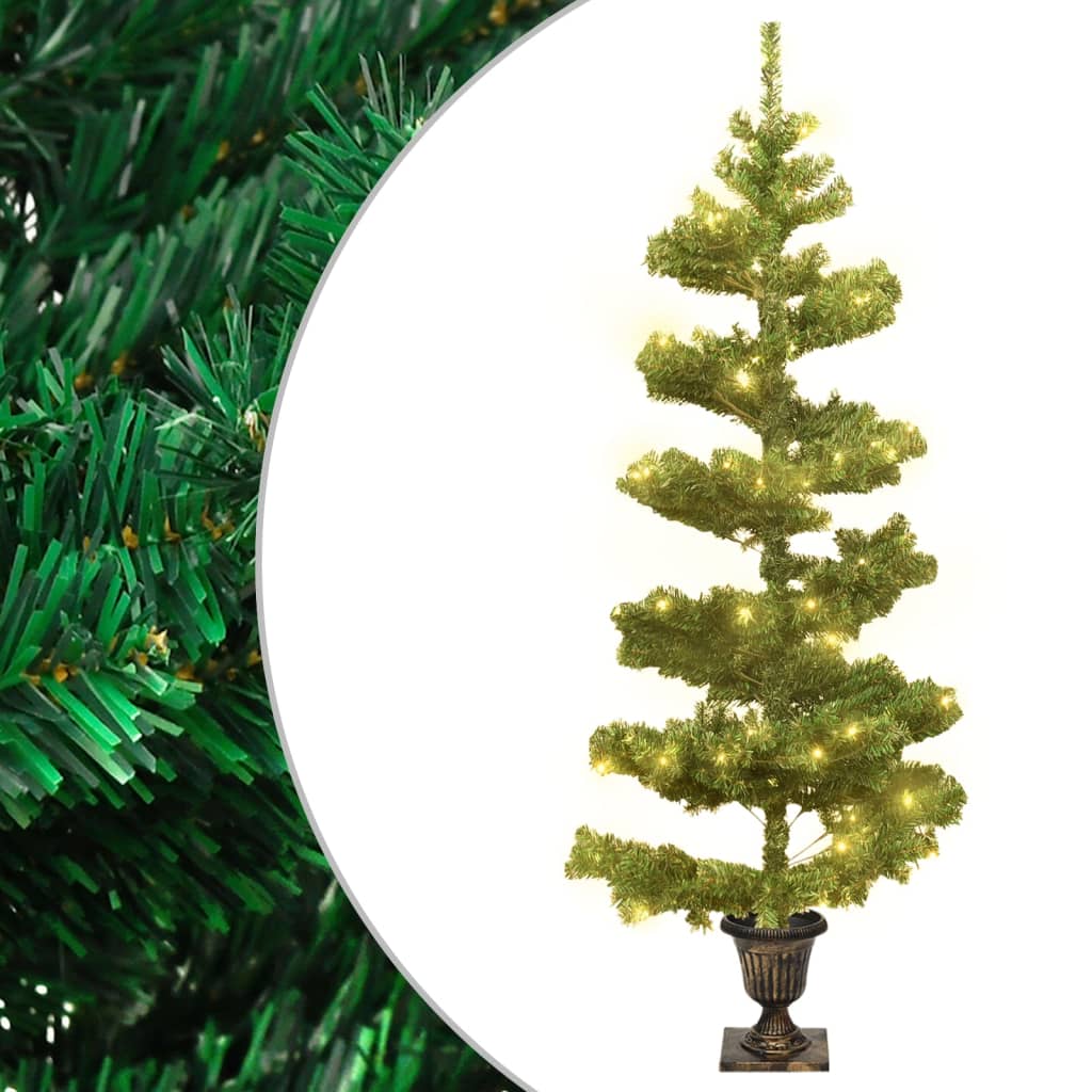Swirl Pre-Lit Christmas Tree With Stand 150 Cm Pvc