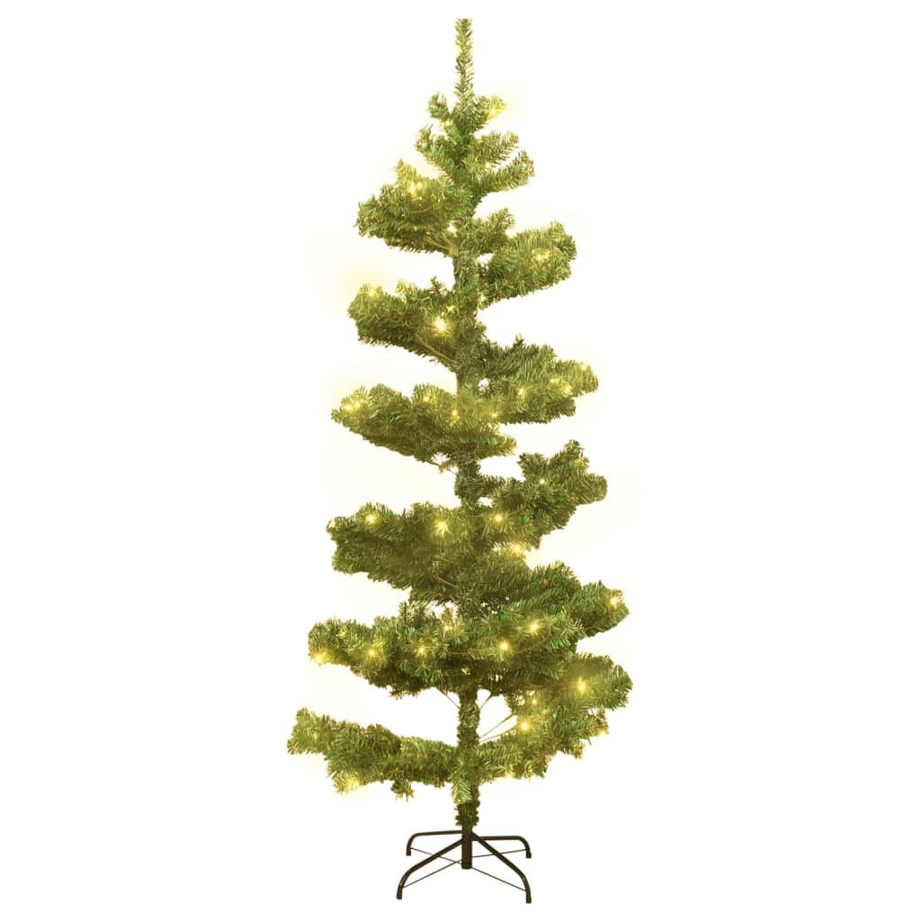 Swirl Pre-Lit Christmas Tree With Stand 150 Cm Pvc