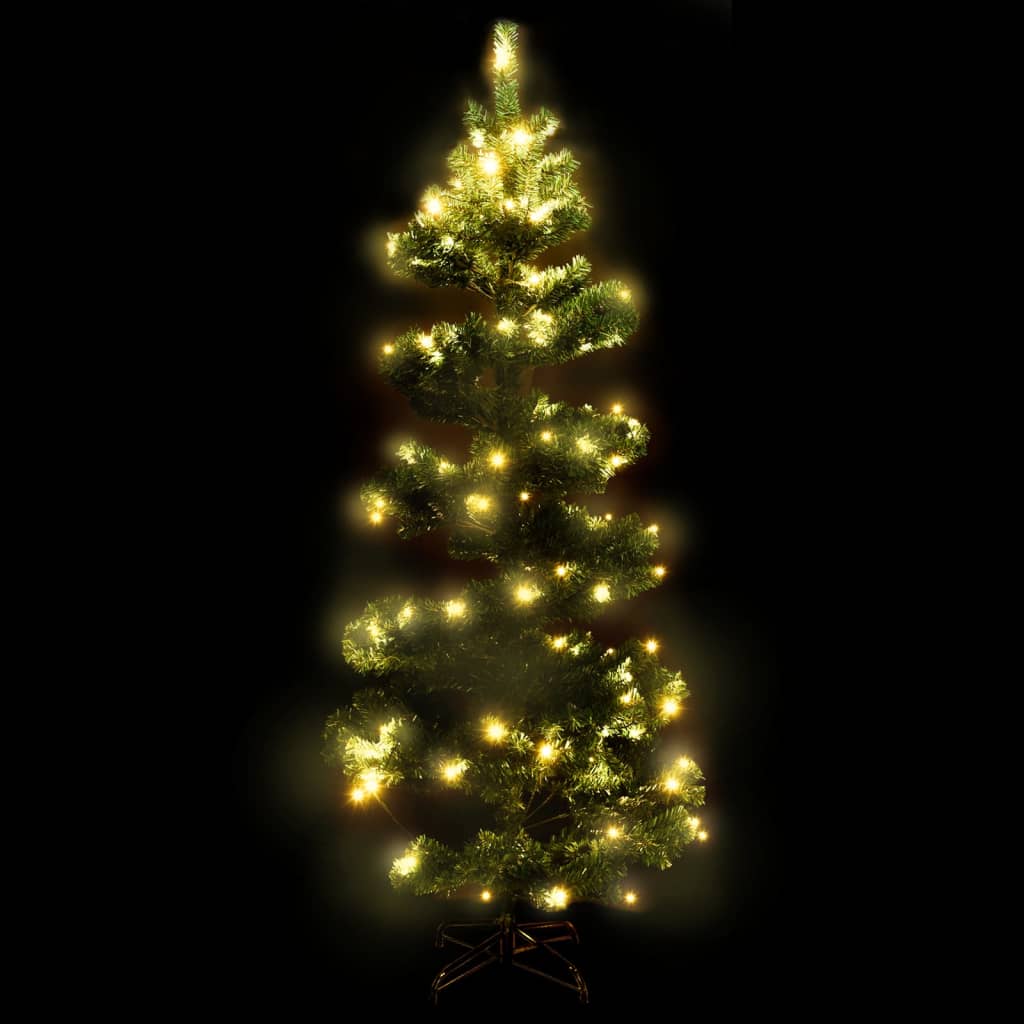 Swirl Pre-Lit Christmas Tree With Stand 150 Cm Pvc