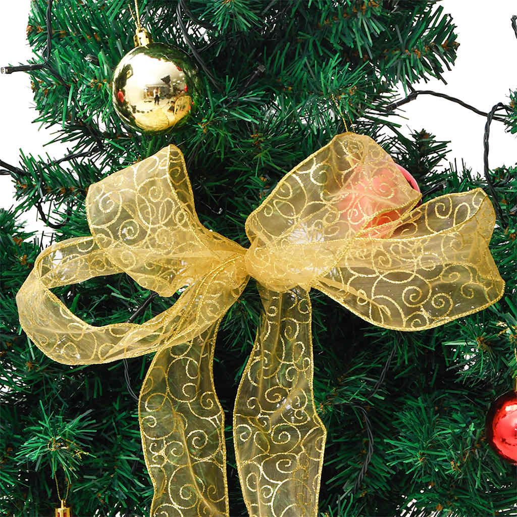 Christmas Cactus With Stand And Led Green Pvc