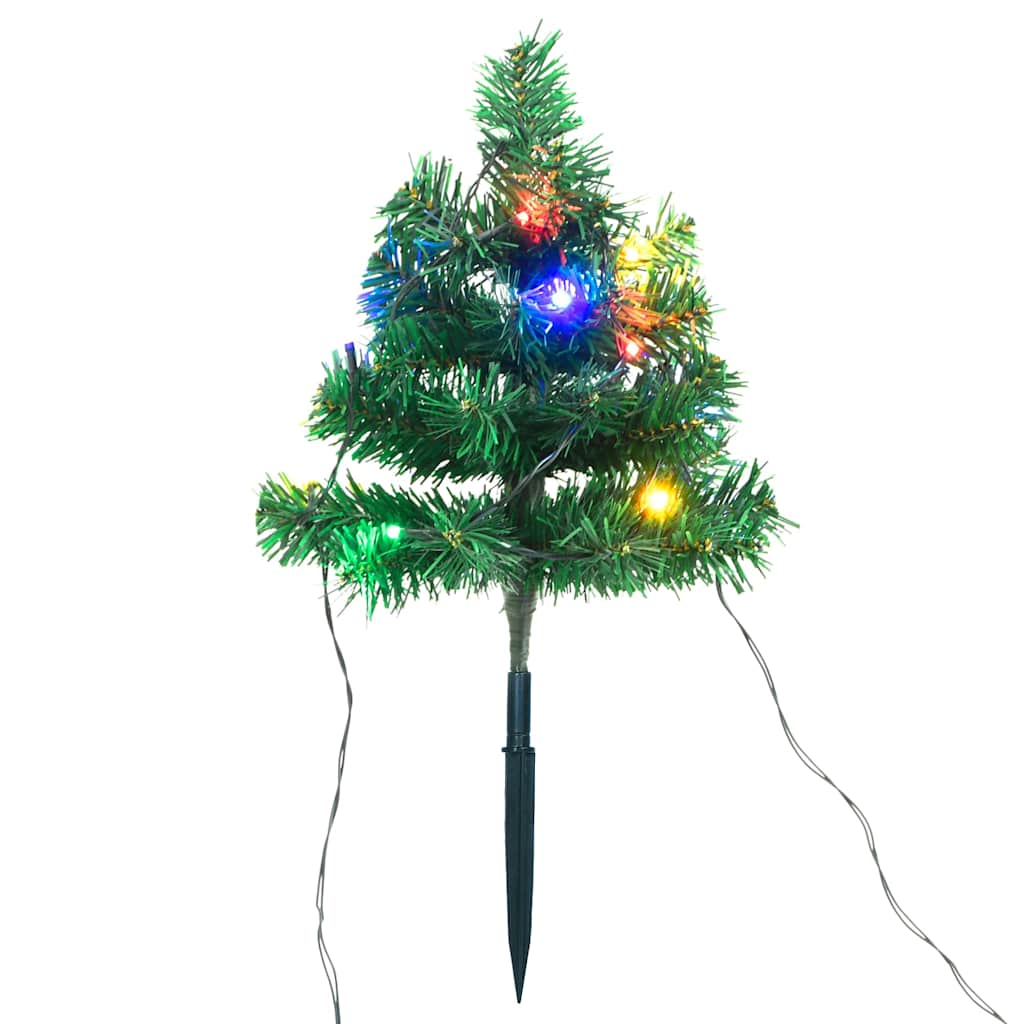 Christmas Pathway Trees 6 Pcs With Leds 45 Cm Pvc