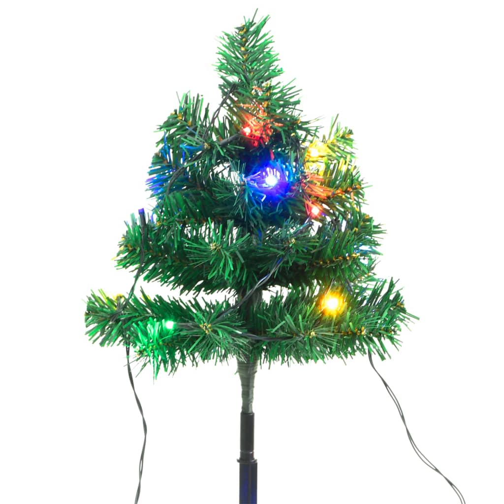 Christmas Pathway Trees 6 Pcs With Leds 45 Cm Pvc