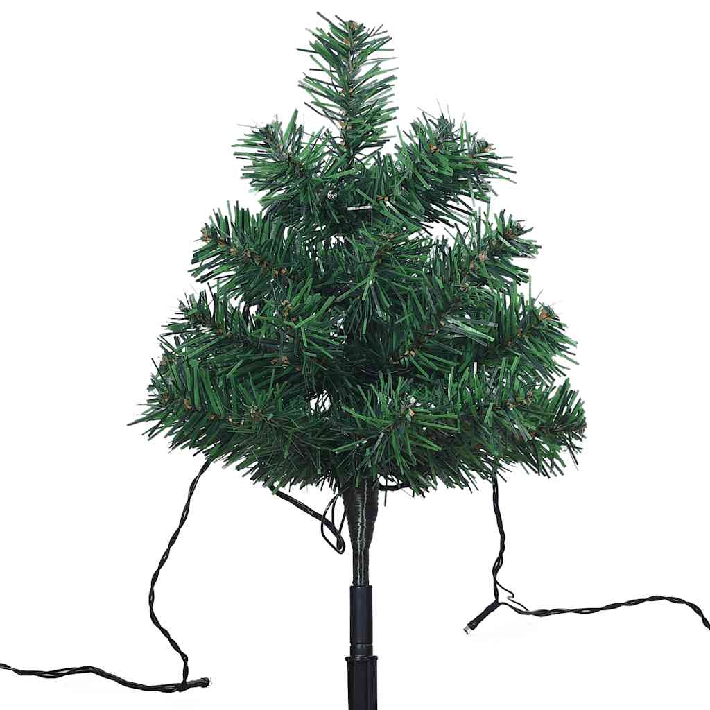 Christmas Pathway Trees 6 Pcs With Leds 45 Cm Pvc