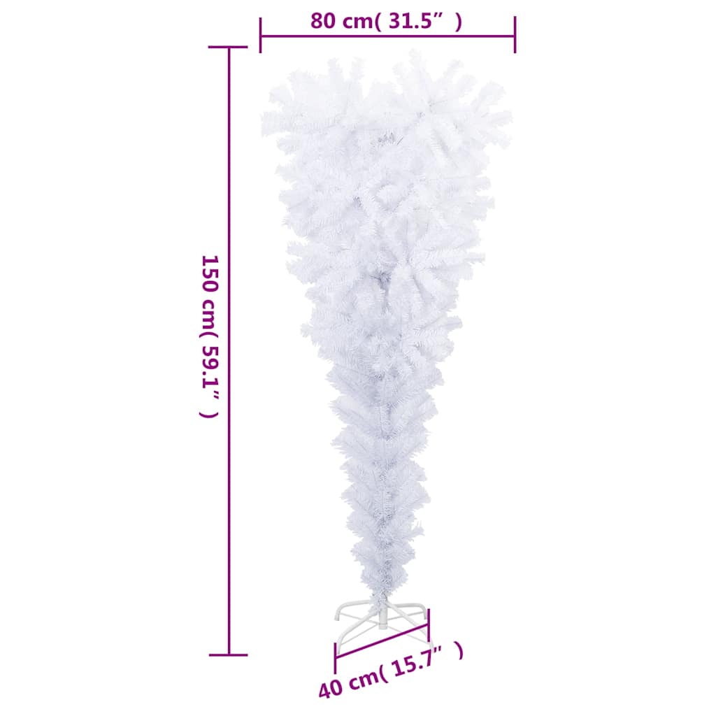 Upside-Down Artificial Christmas Tree With Stand 150 Cm