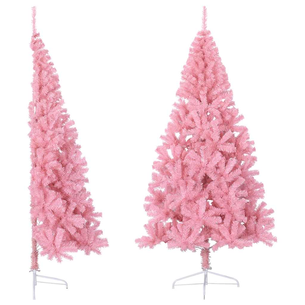 Artificial Half Christmas Tree With Stand 240 Cm Pvc