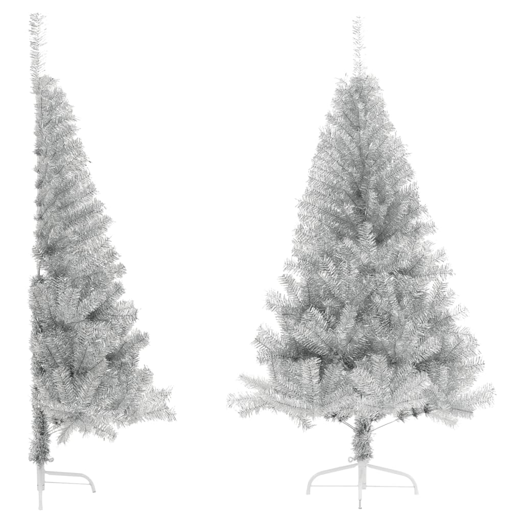 Artificial Half Christmas Tree With Stand 240 Cm Pvc