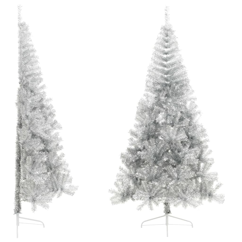 Artificial Half Christmas Tree With Stand 240 Cm Pvc