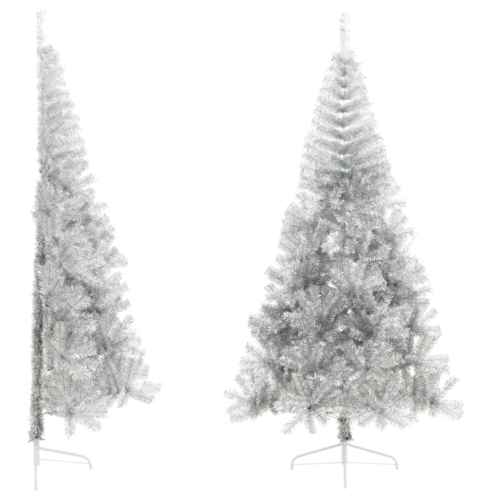Artificial Half Christmas Tree With Stand 240 Cm Pvc