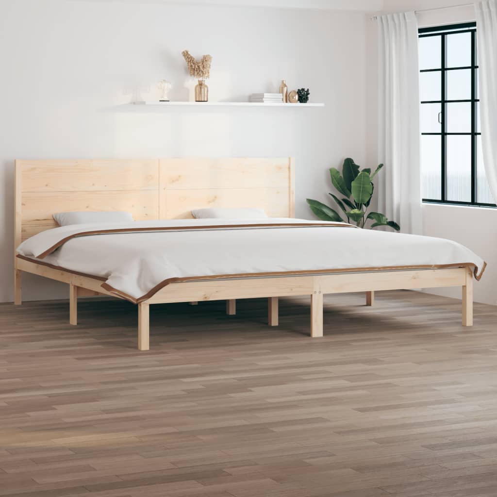 Extra Long Bed Frame Without Mattress Solid Wood