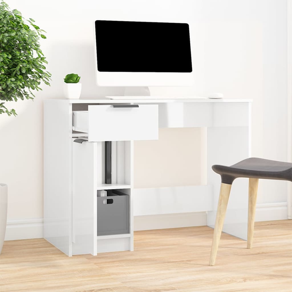 Desk 100X50X75 Cm Engineered Wood