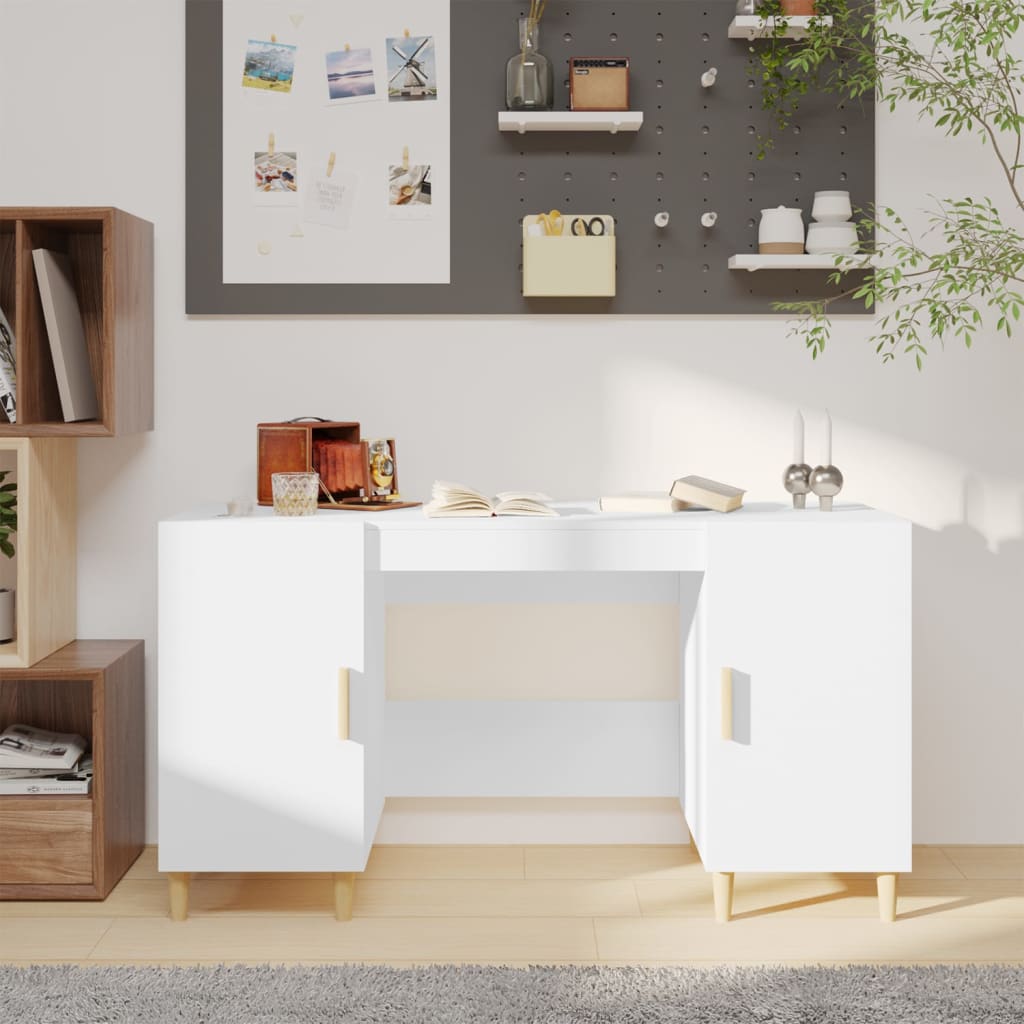 Desk 140X50X75 Cm Engineered Wood