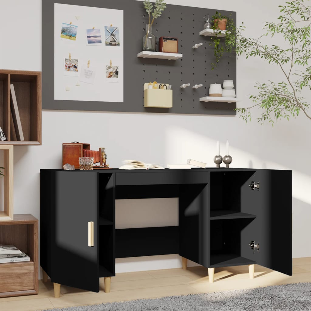 Desk 140X50X75 Cm Engineered Wood