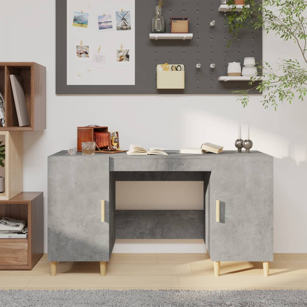 Desk 140X50X75 Cm Engineered Wood