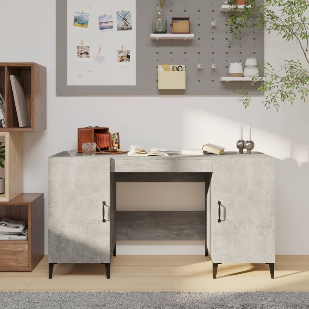 Desk 140X50X75 Cm Engineered Wood