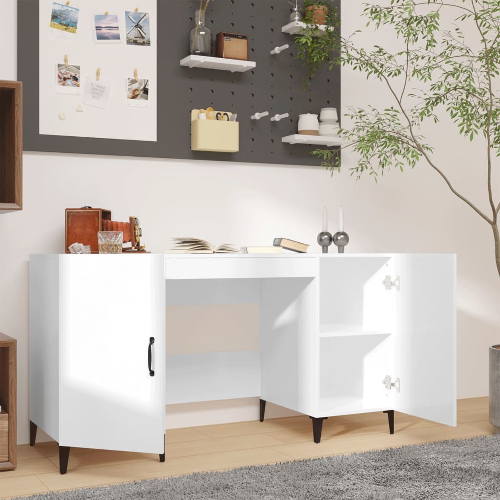 Desk 140X50X75 Cm Engineered Wood