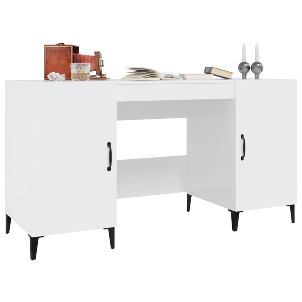 Desk 140X50X75 Cm Engineered Wood