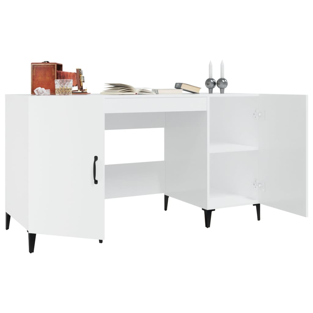 Desk 140X50X75 Cm Engineered Wood