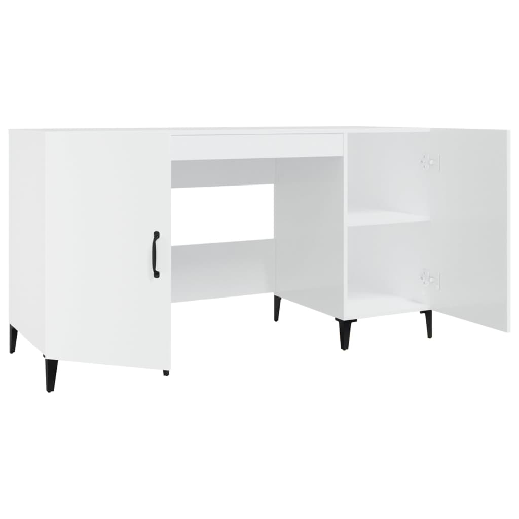 Desk 140X50X75 Cm Engineered Wood