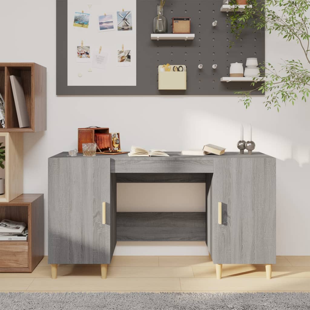 Desk 140X50X75 Cm Engineered Wood