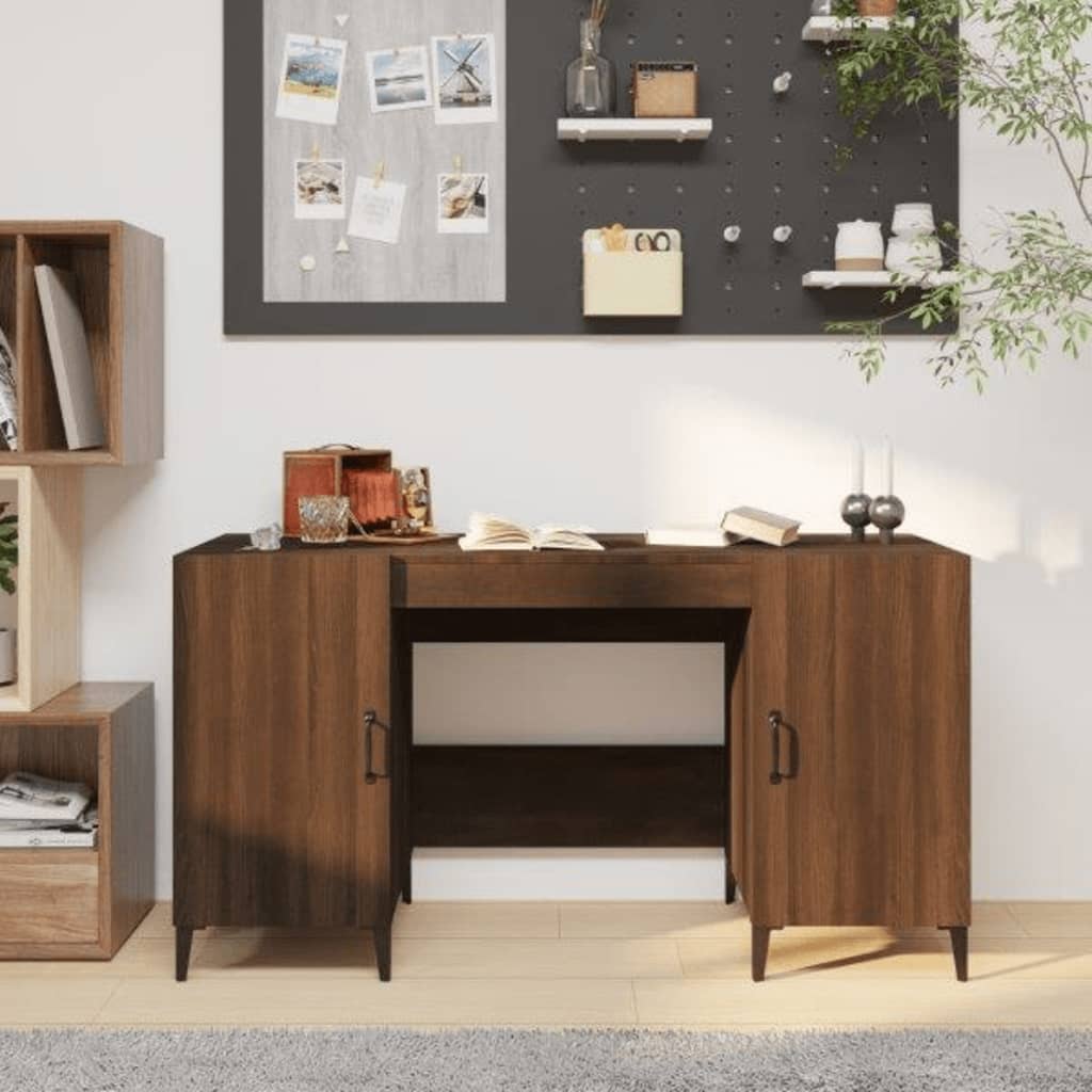 Desk 140X50X75 Cm Engineered Wood