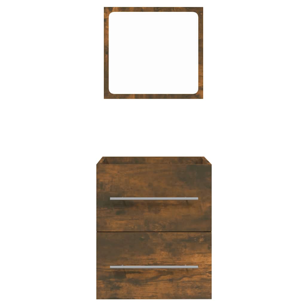 Bathroom Cabinet With Mirror 41X38.5X48 Cm Engineered Wood