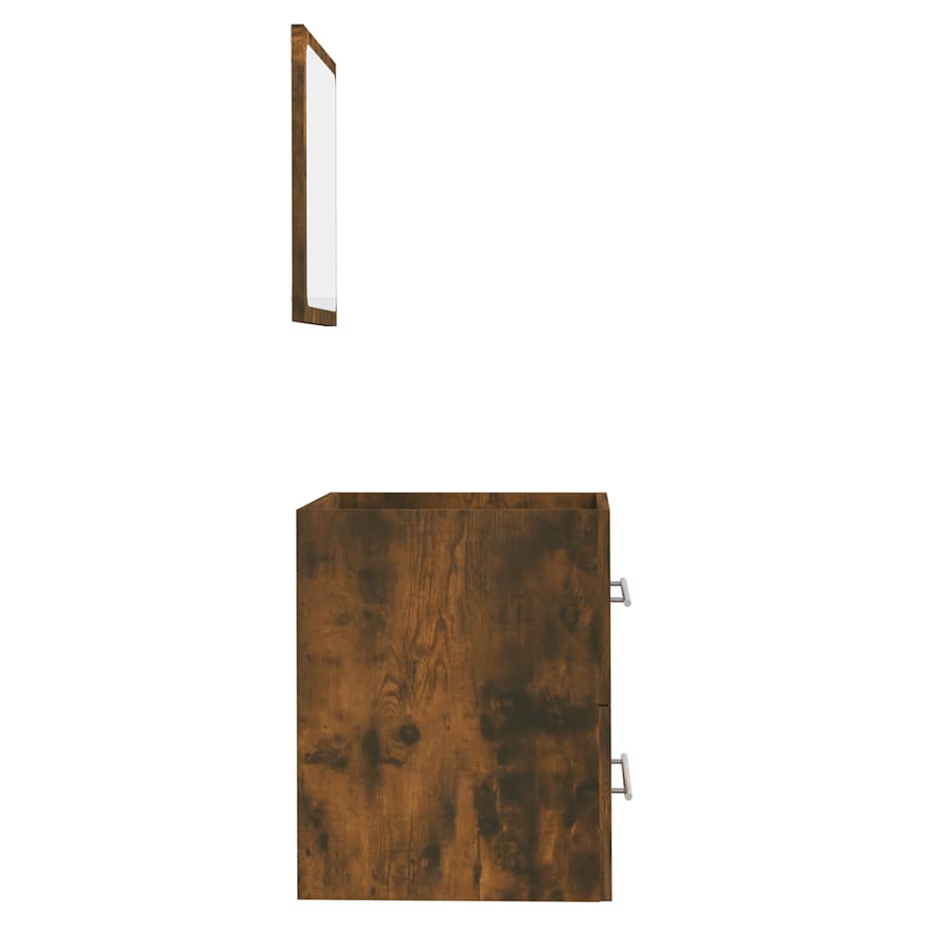 Bathroom Cabinet With Mirror 41X38.5X48 Cm Engineered Wood