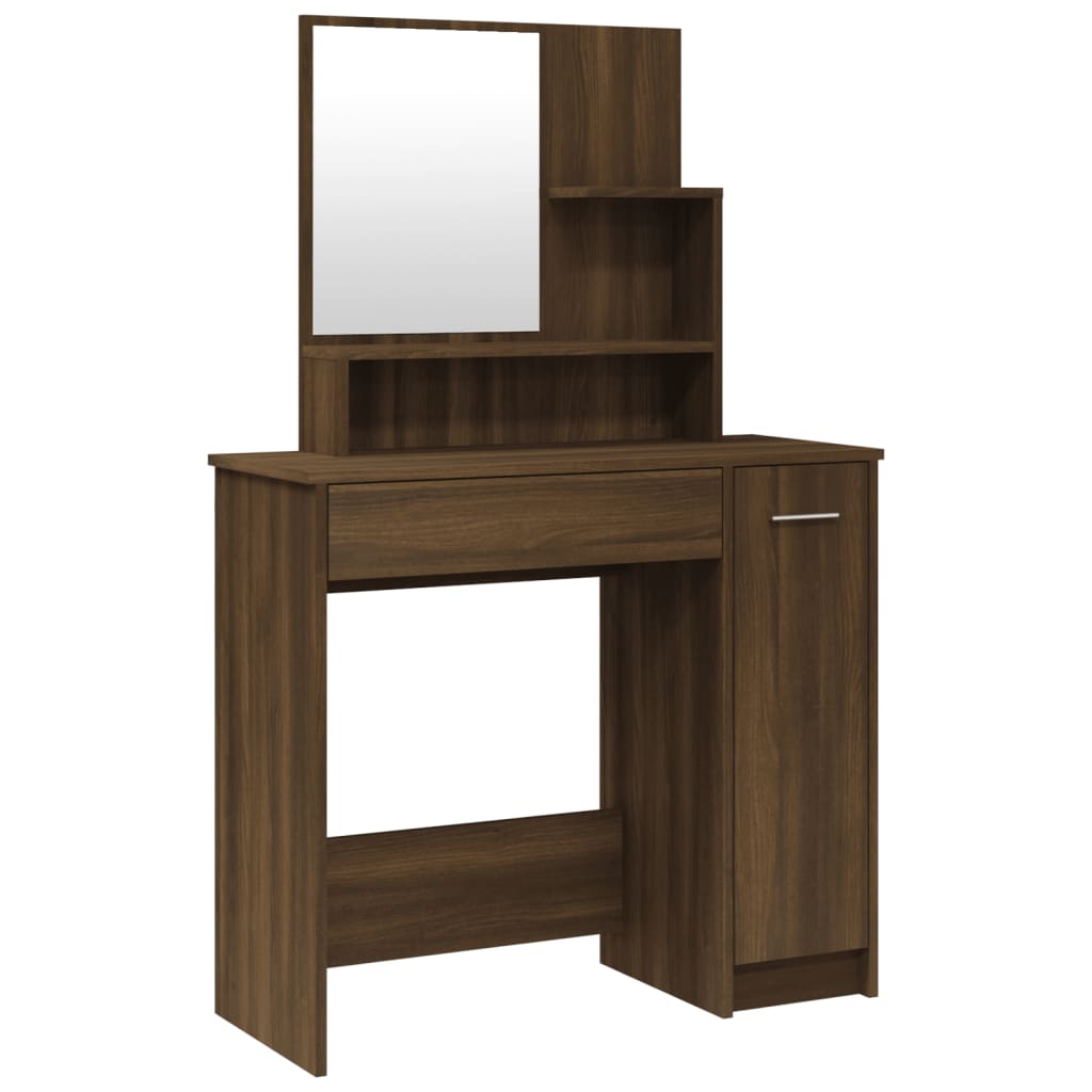 Dressing Table With Mirror 86.5X35X136 Cm