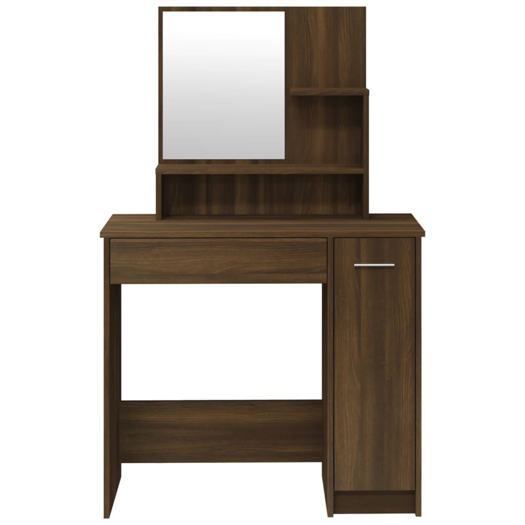 Dressing Table With Mirror 86.5X35X136 Cm