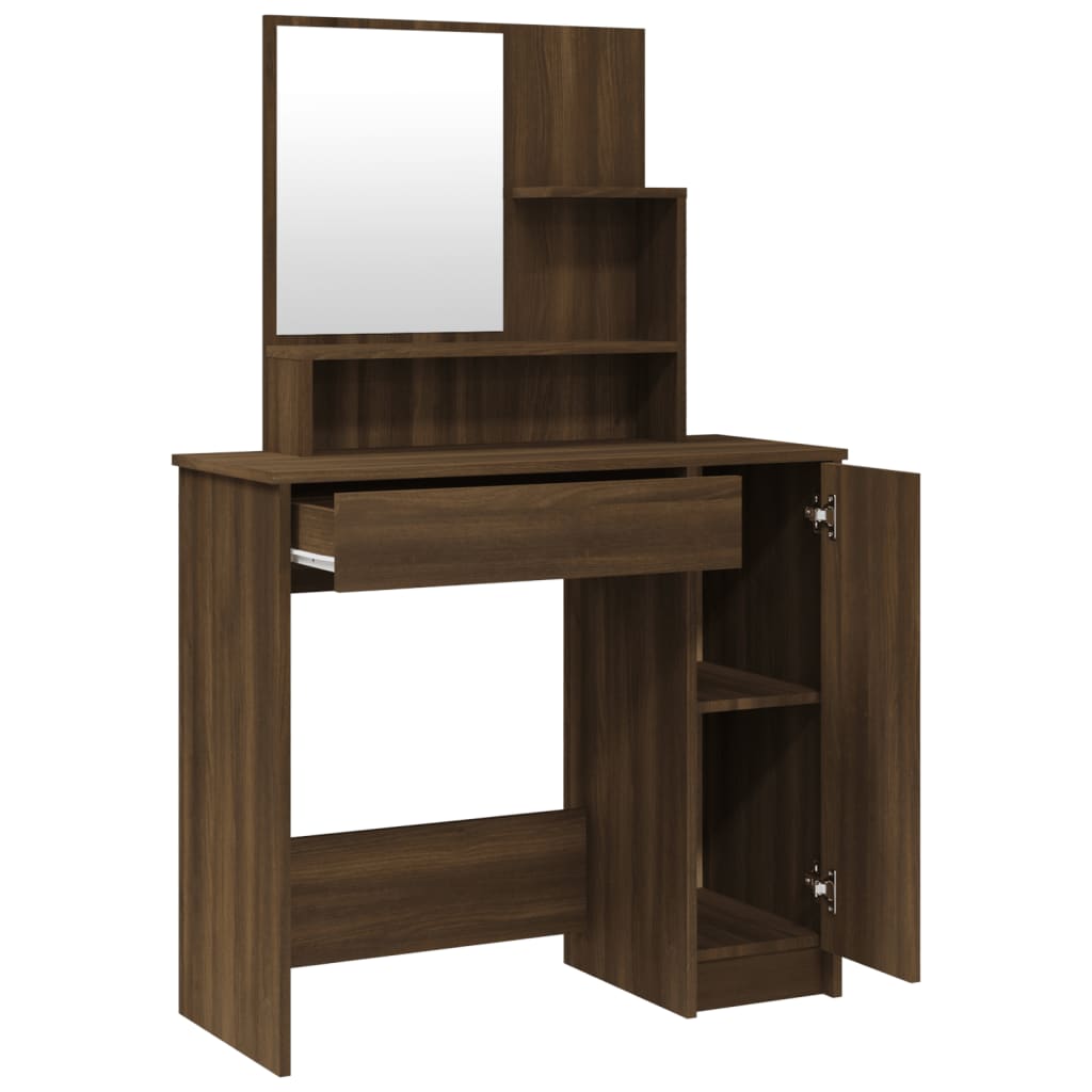 Dressing Table With Mirror 86.5X35X136 Cm