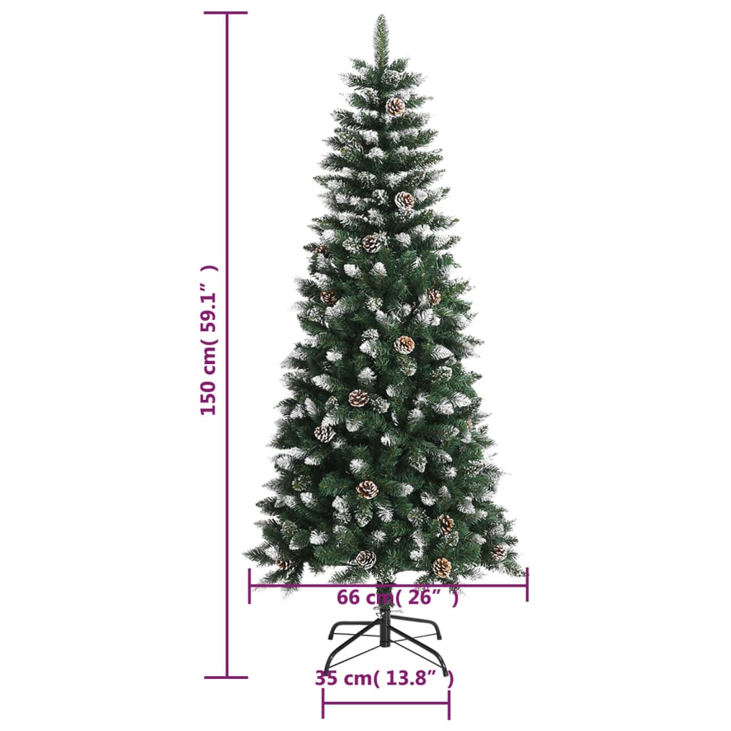 Artificial Christmas Tree With Stand Green Pvc