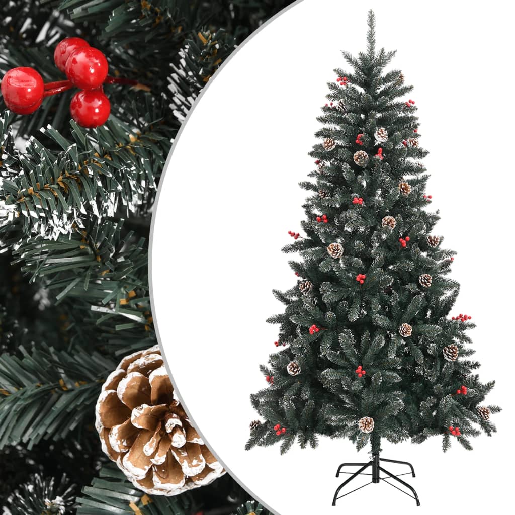 Artificial Christmas Tree With Stand Green Pvc