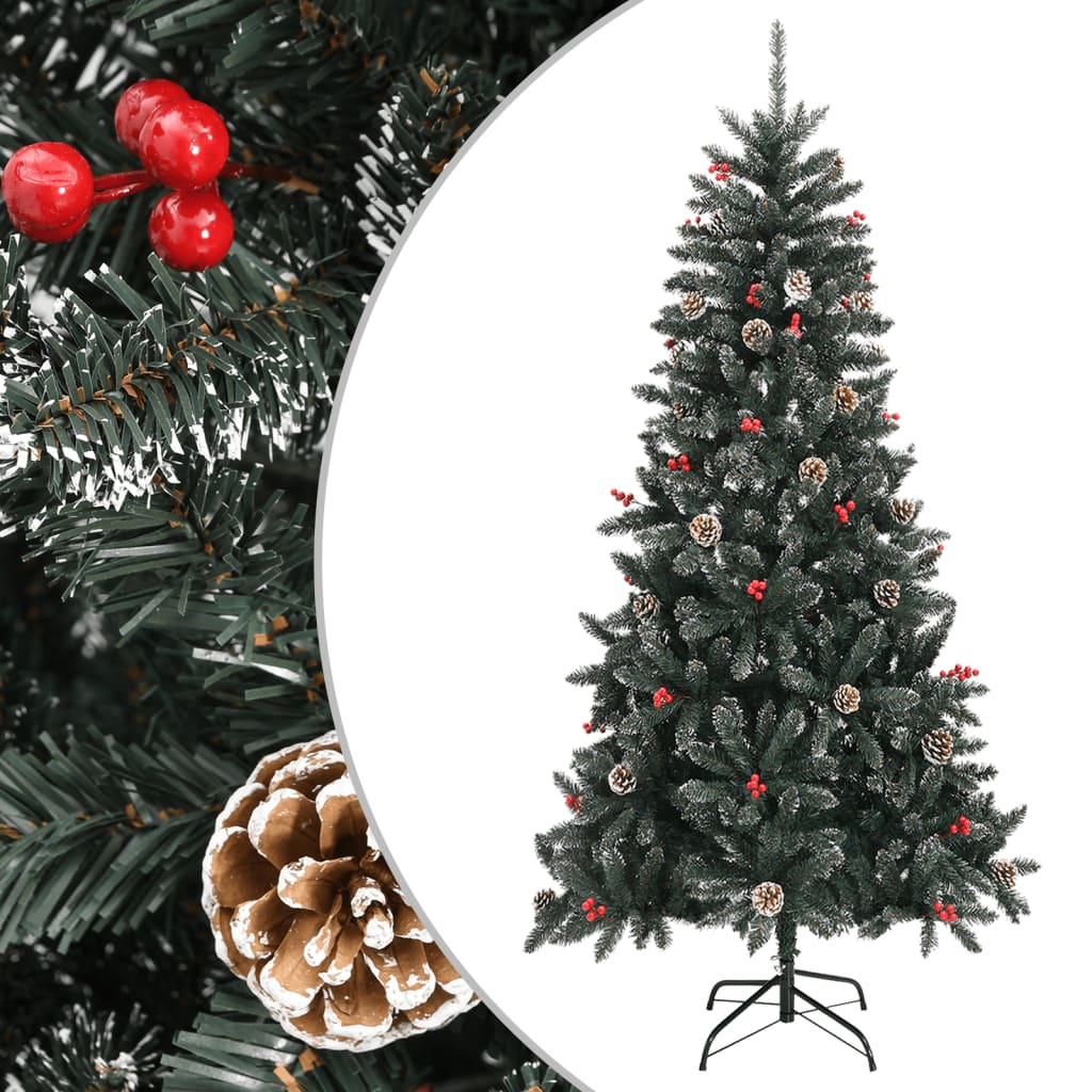 Artificial Christmas Tree With Stand Green Pvc