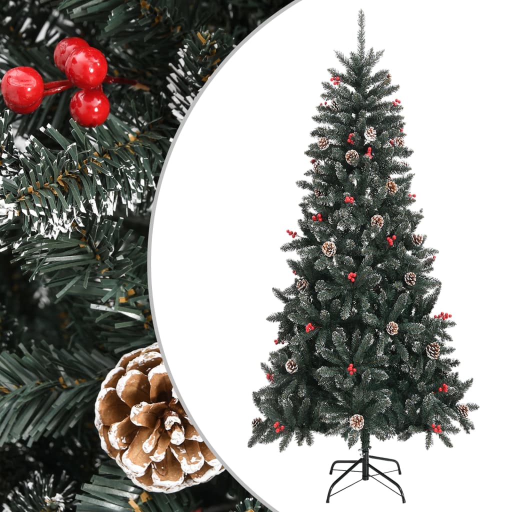 Artificial Christmas Tree With Stand Green Pvc