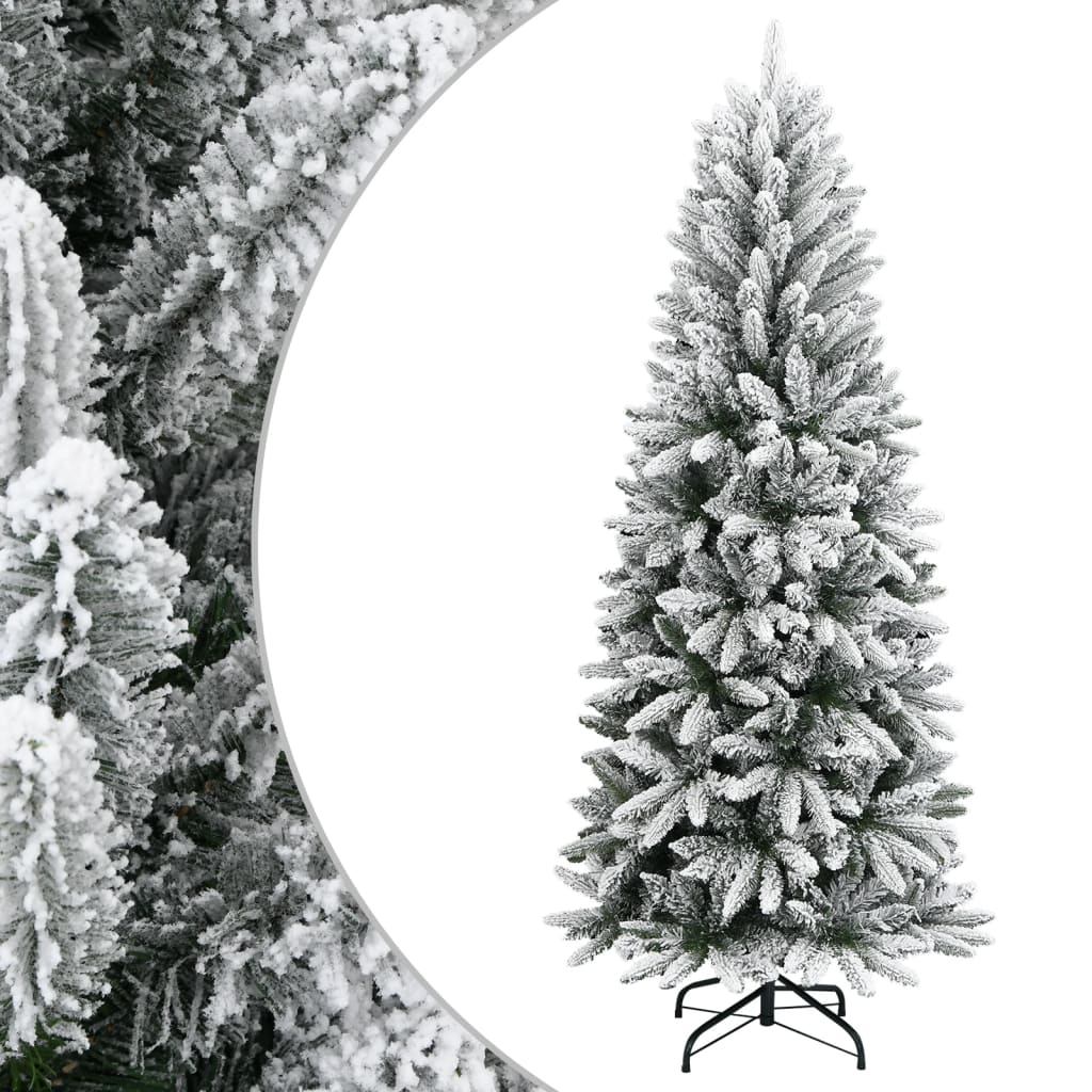 Artificial Christmas Tree With Flocked Snow Pvc&Pe